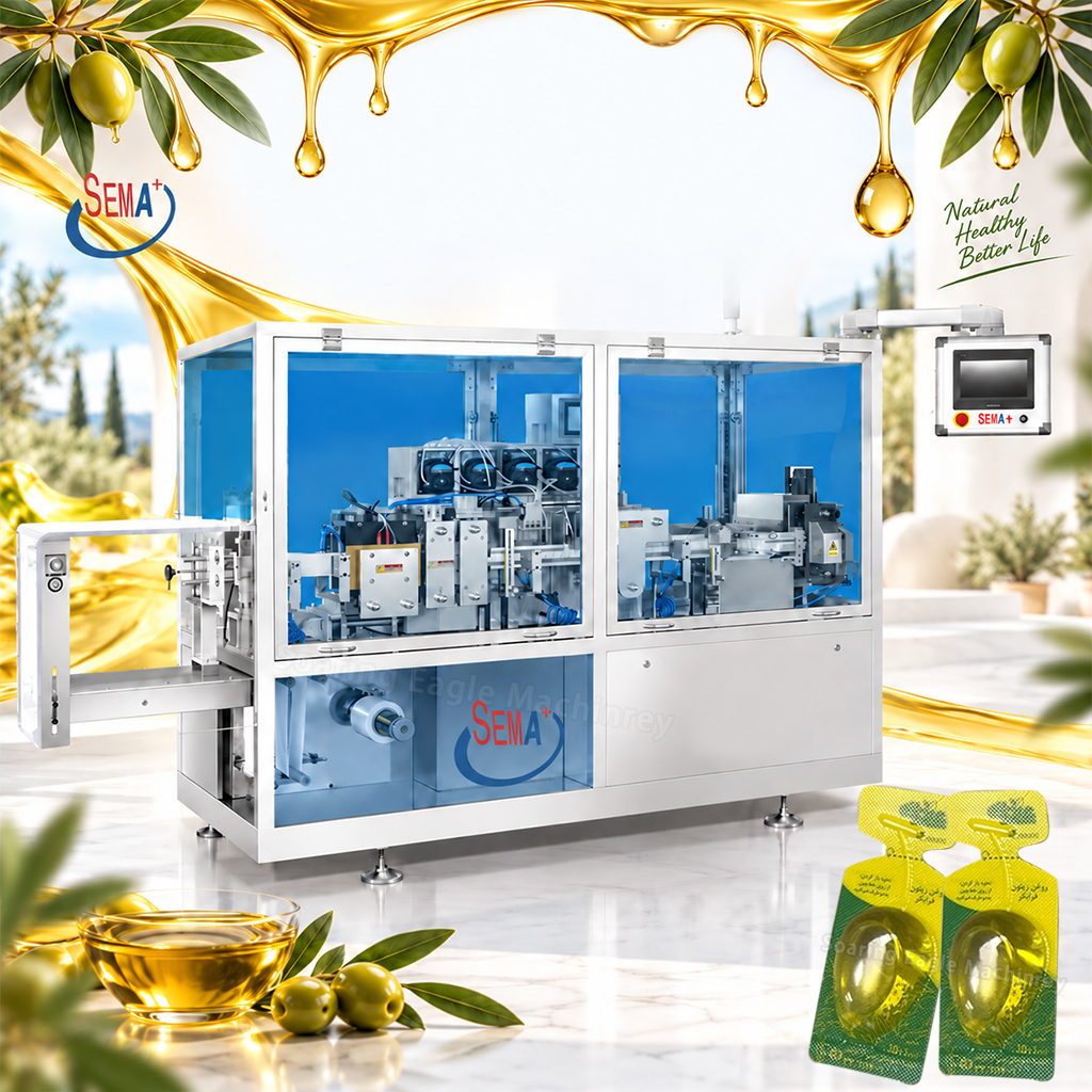Liquid Packing Machine Automatic Forming Filling Sealing Machine for Olive Oil and Sauce