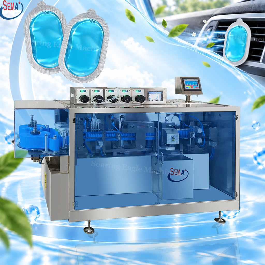 Automatic Air Freshener Packing Machine for Car Perfume Liquid Forming Filling Sealing Automatic Air Freshener Packing Machine for Car Perfume Liquid Forming Filling Sealing