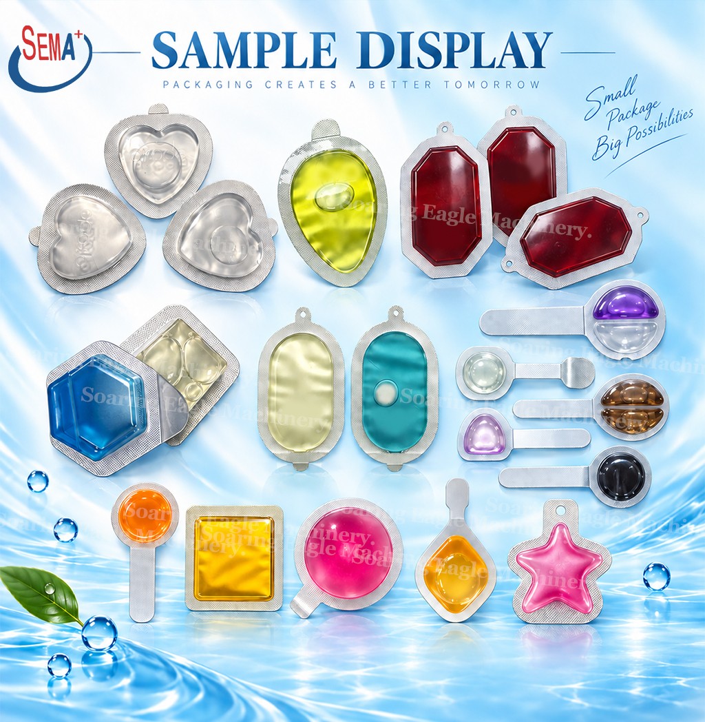 Automatic Car Fragrance Packing Machine Liquid Pod Forming Filling Cutting Machine
