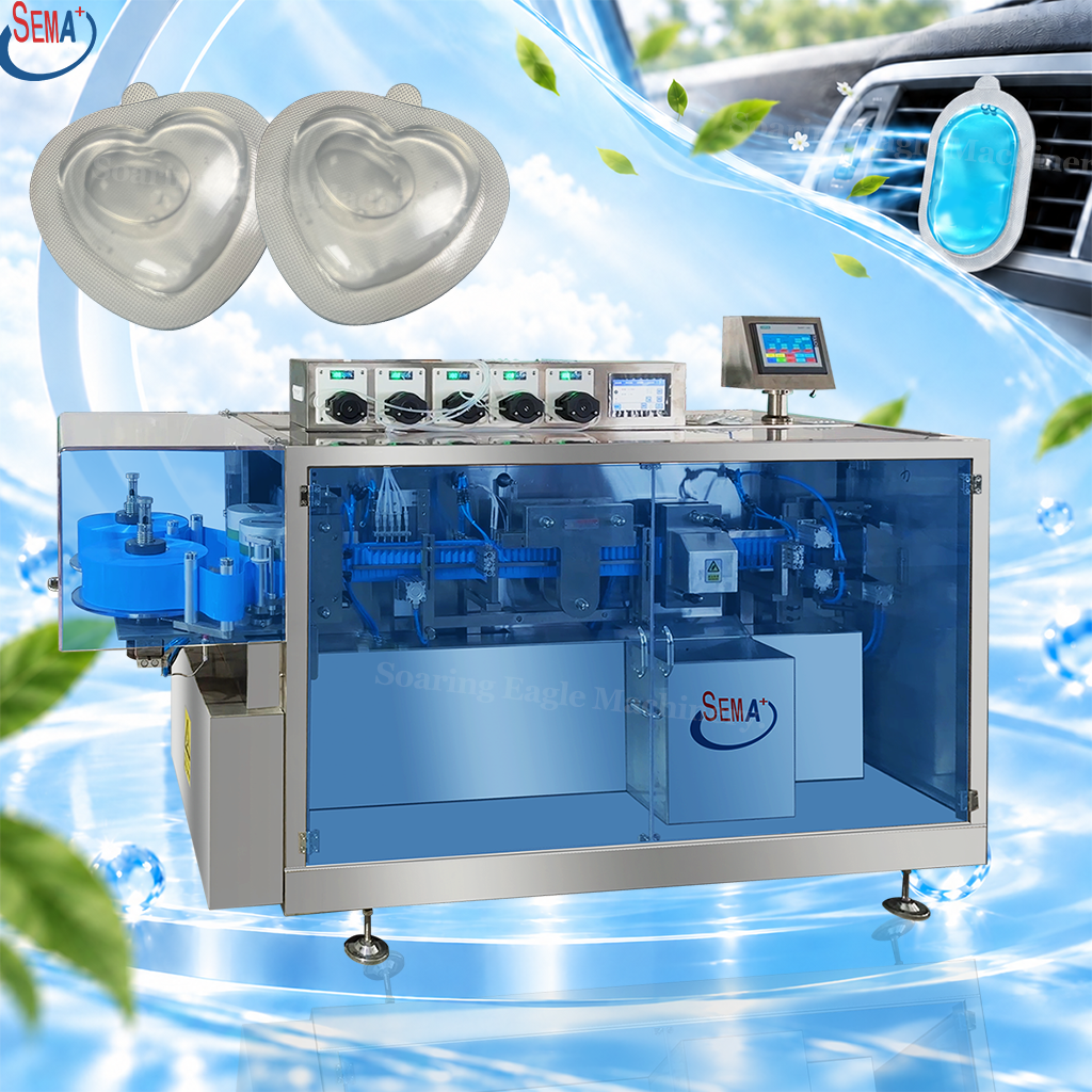 Automatic Car Fragrance Packing Machine Liquid Pod Forming Filling Cutting Machine