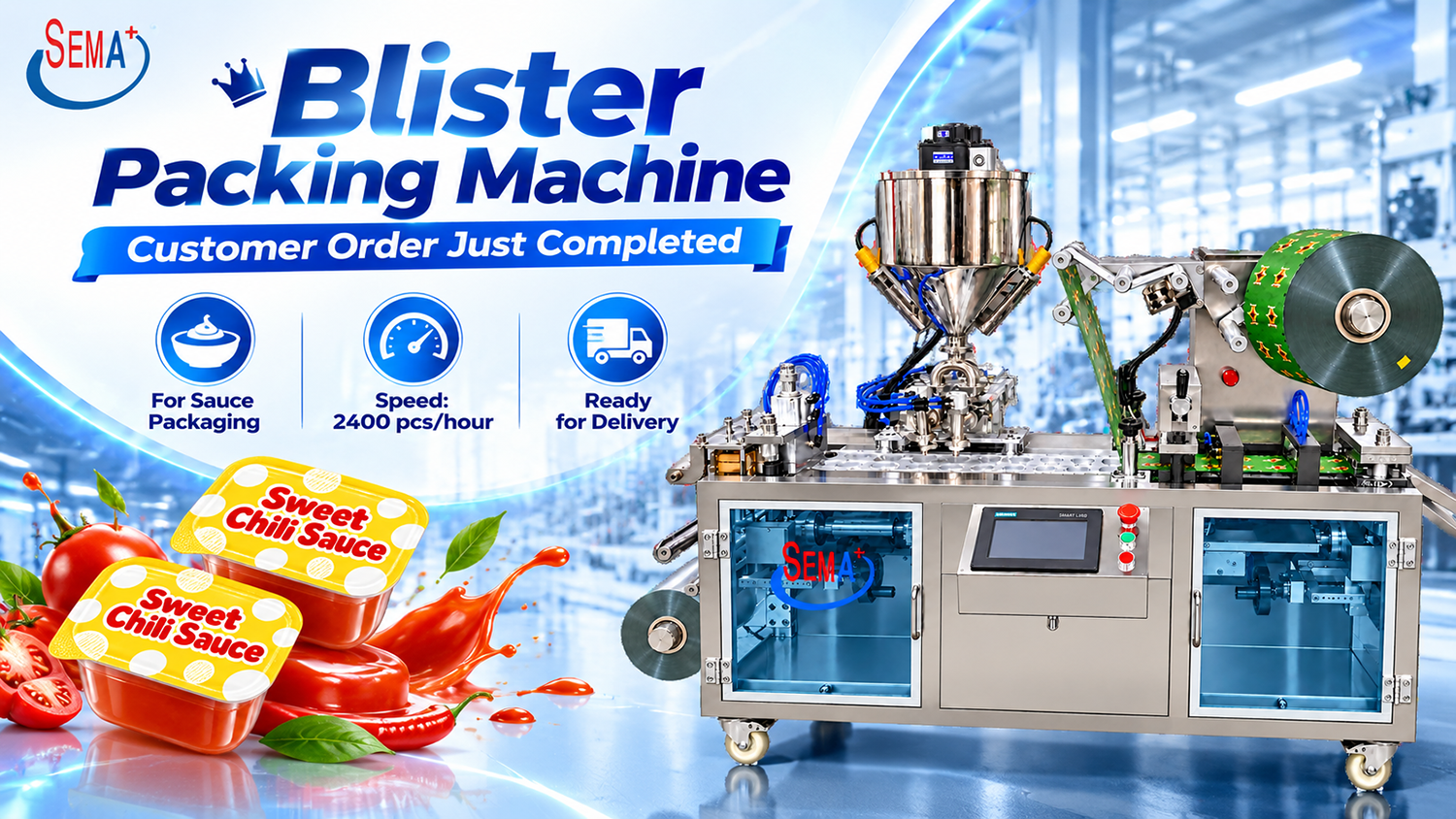 DPP-80 Blister Packing Machine Order Completed for Sauce and Paste Packaging
