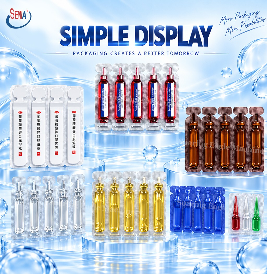 Automatic Plastic Ampoule Liquid Packing Machine Forming Filling Sealing Cutting Equipment Automatic Plastic Ampoule Liquid Packing Machine Forming Filling Sealing Cutting Equipment