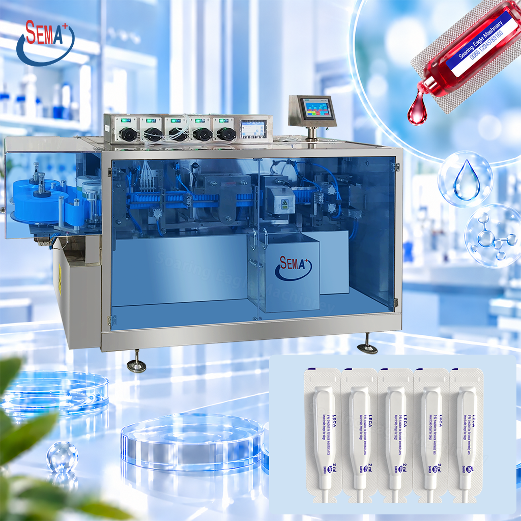 Automatic Plastic Ampoule Liquid Packing Machine Forming Filling Sealing Cutting Equipment Automatic Plastic Ampoule Liquid Packing Machine Forming Filling Sealing Cutting Equipment