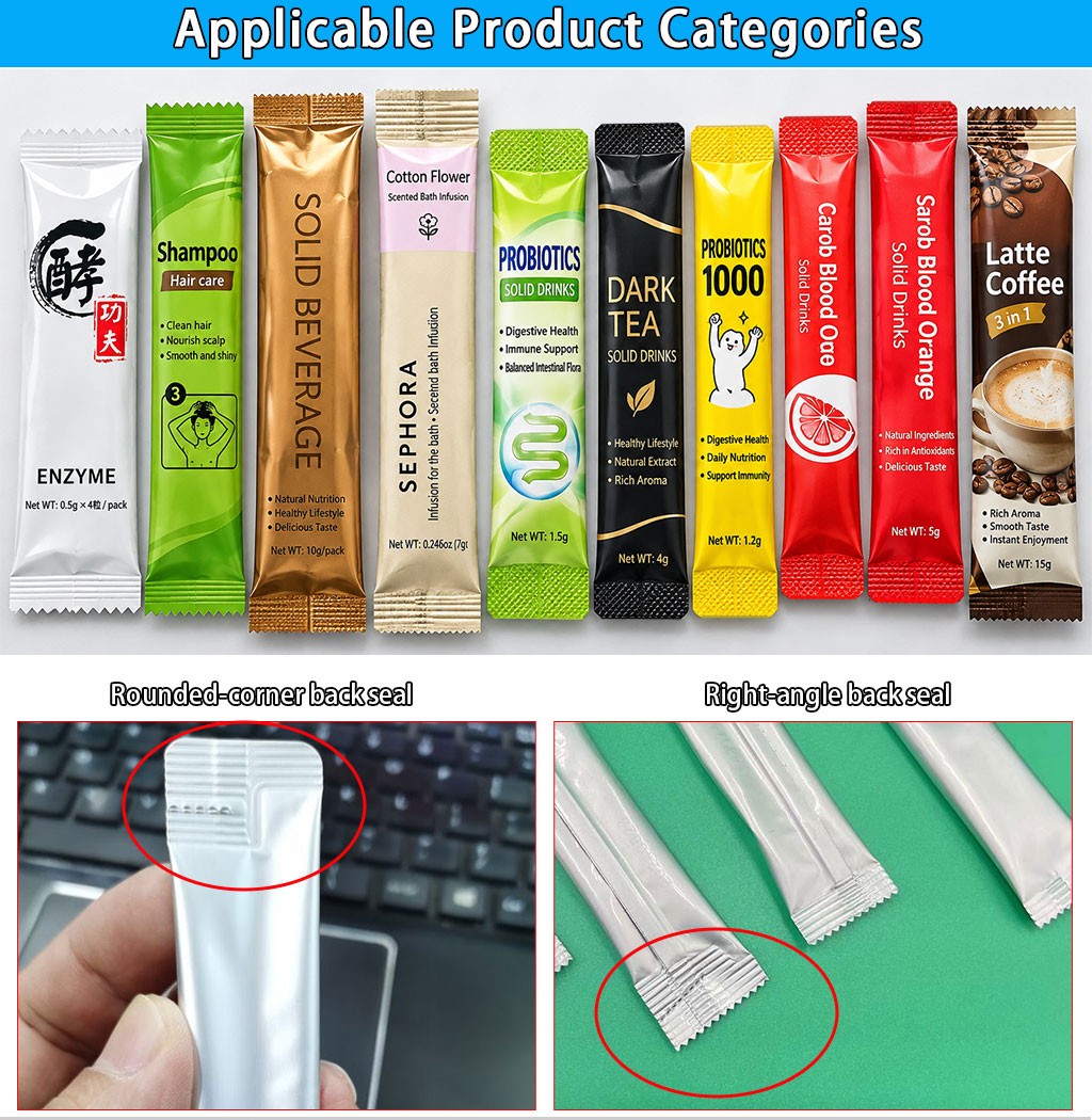 Automatic Powder Sachet Packing Machine for Coffee Milk Flour Matcha Spice Packaging