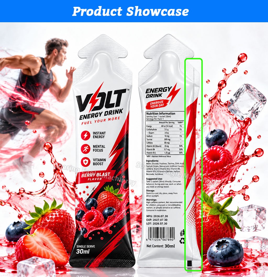 Automatic Liquid Stick Pack Packaging Machine for Energy Drinks Juice Sports Beverages Automatic Liquid Stick Pack Packaging Machine for Energy Drinks Juice Sports Beverages
