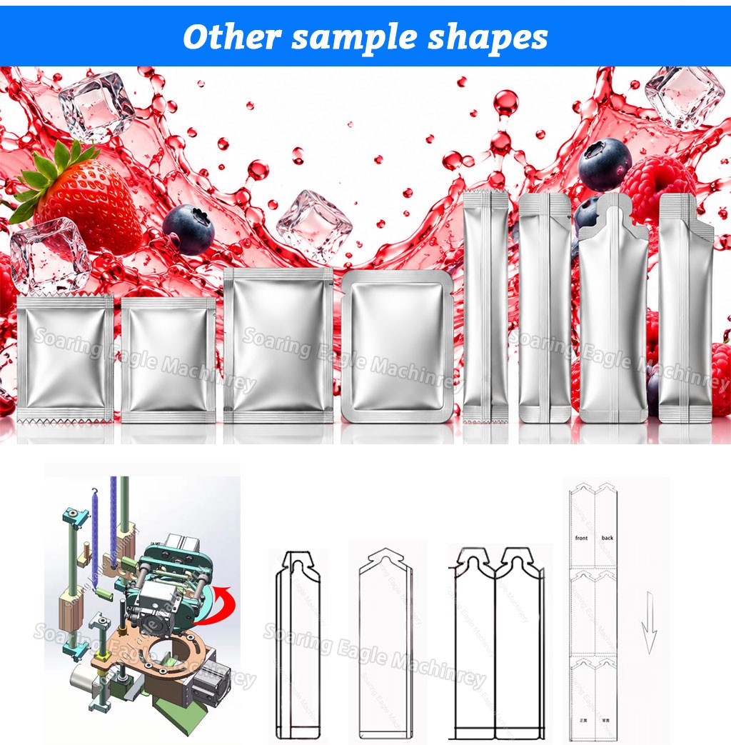 Automatic Liquid Stick Pack Packaging Machine for Energy Drinks Juice Sports Beverages Automatic Liquid Stick Pack Packaging Machine for Energy Drinks Juice Sports Beverages