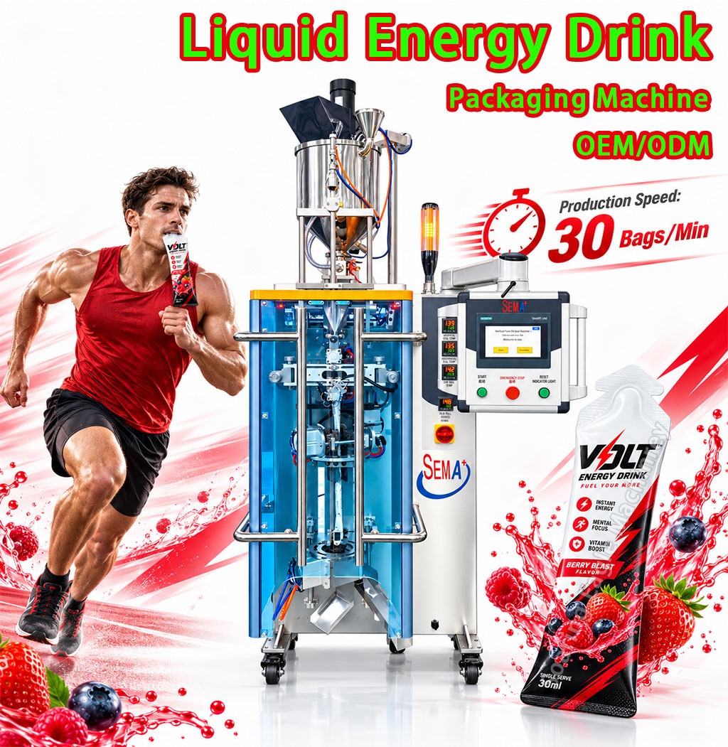 Liquid Sachet Packing Machine Automatic Forming Filling Sealing for Energy Drink Packaging Liquid Sachet Packing Machine Automatic Forming Filling Sealing for Energy Drink Packaging