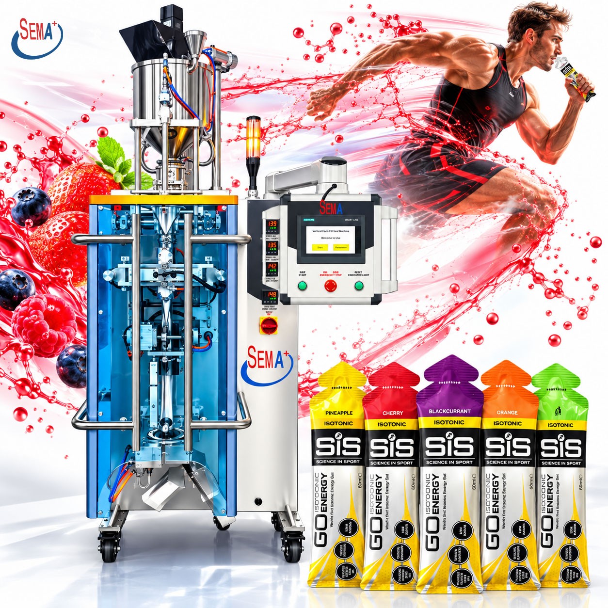 Liquid Sachet Packing Machine Automatic Forming Filling Sealing for Energy Drink Packaging Liquid Sachet Packing Machine Automatic Forming Filling Sealing for Energy Drink Packaging