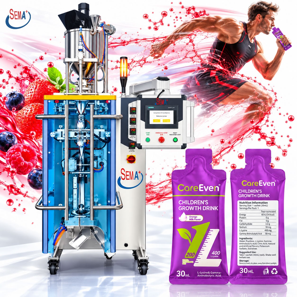 Automatic Beverage Packing Machine for Energy Drinks Fruit Juice Liquid Supplements Stick Packs Automatic Beverage Packing Machine for Energy Drinks Fruit Juice Liquid Supplements Stick Packs