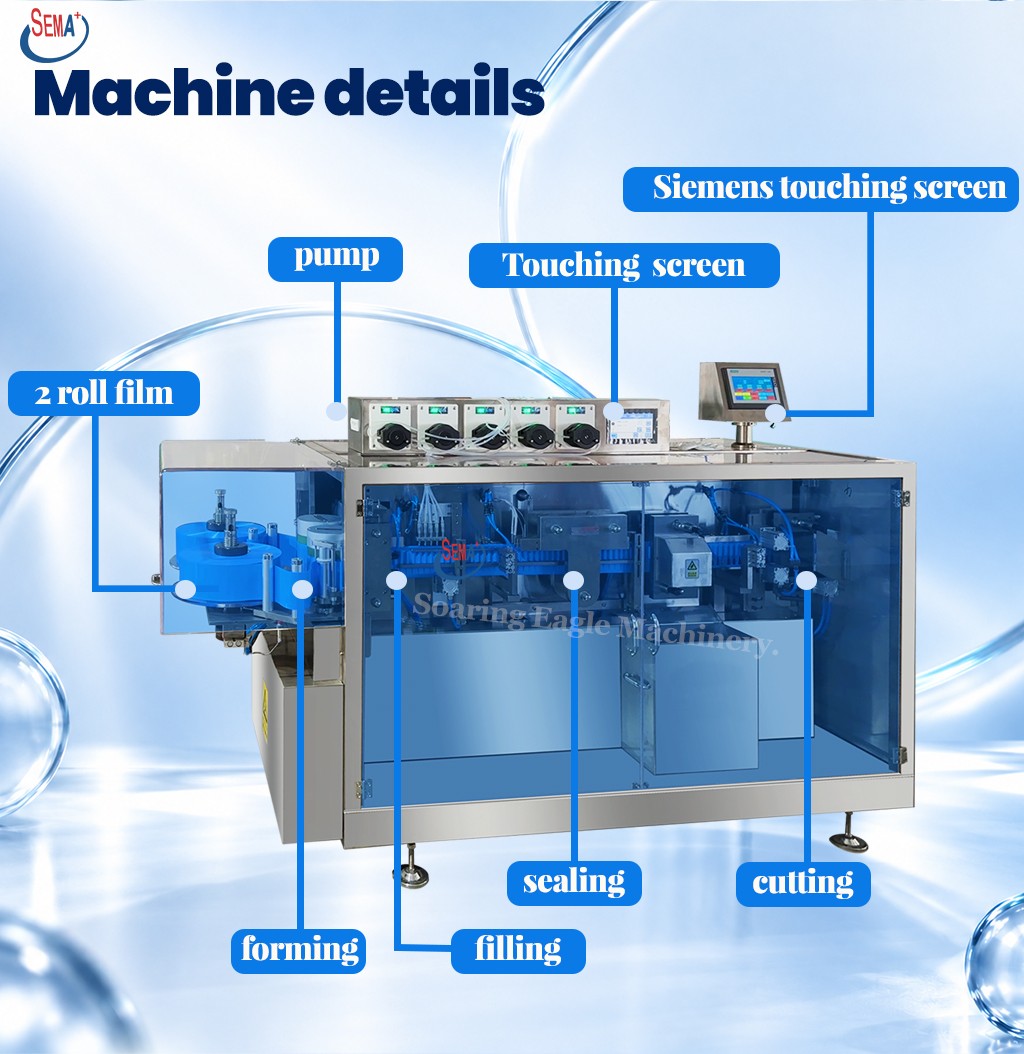 Automatic Liquid Packaging Machine for Oral Liquid Nutritional Drink Plastic Ampoule Filling Packaging