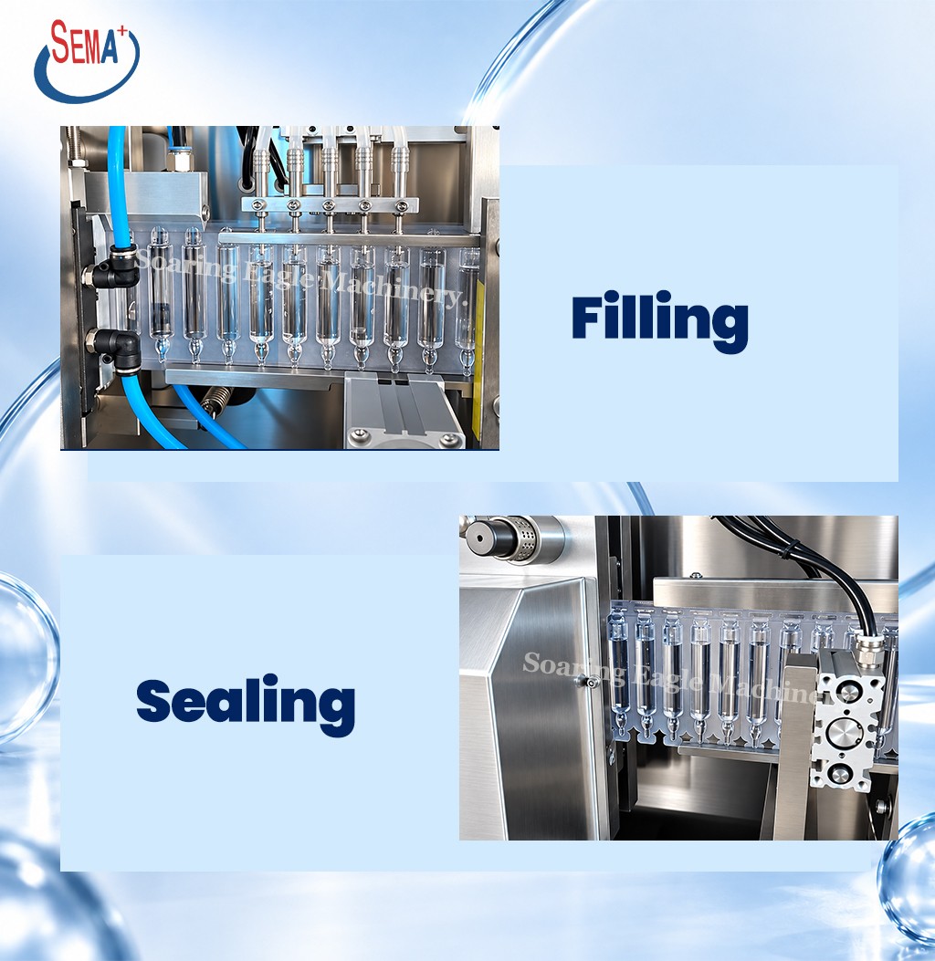 Automatic Plastic Ampoule Filling Machine for Syrup Cosmetic Liquid Functional Beverage