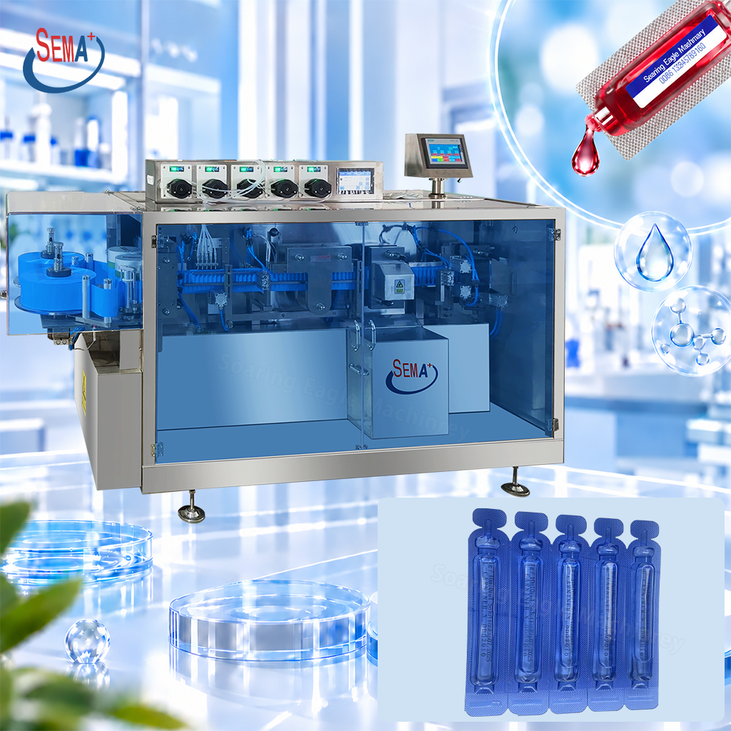 Automatic Plastic Ampoule Filling Machine for Syrup Cosmetic Liquid Functional Beverage