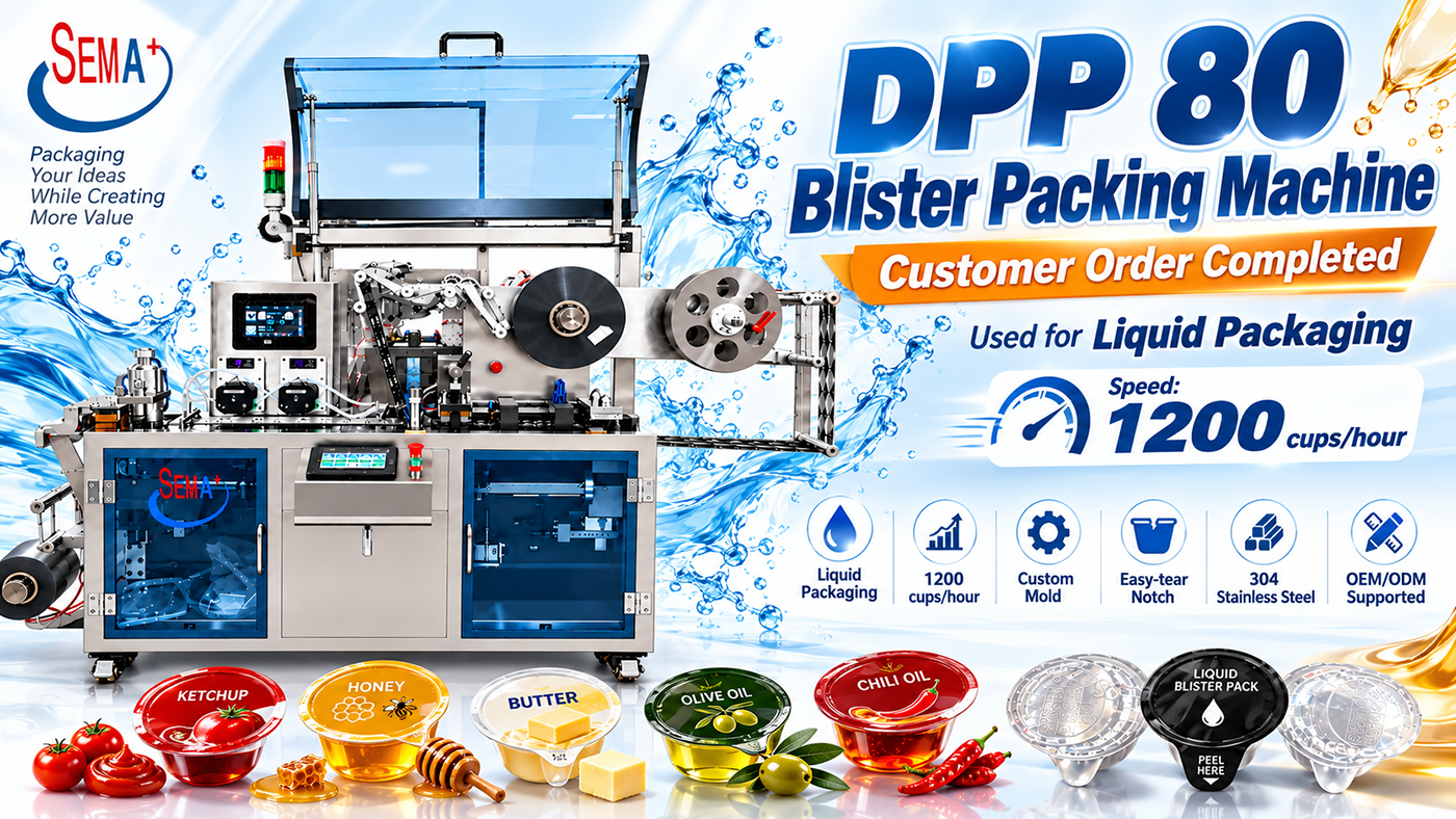 DPP-80 Blister Packing Machine Order Completed for Liquid Packaging