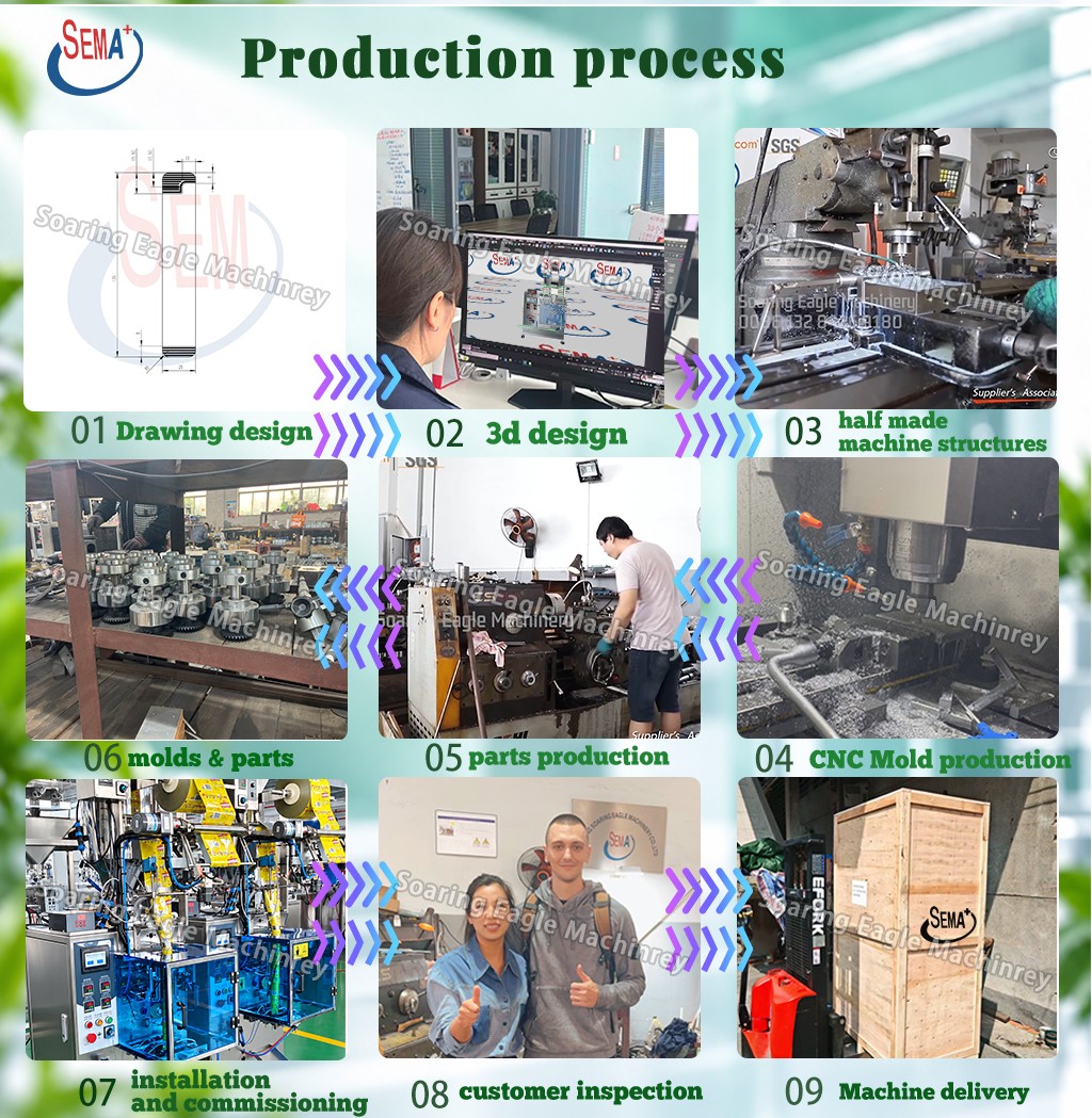 Automatic Powder Packaging Machine Auger Filling Sealing Cutting for Small Sachet Automatic Powder Packaging Machine Auger Filling Sealing Cutting for Small Sachet