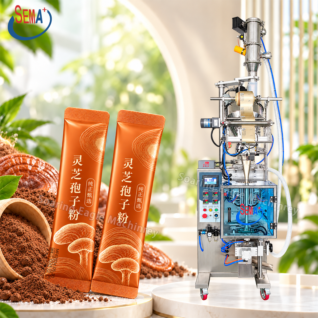  Automatic Powder Packaging Machine Auger Filling Sealing Cutting for Small Sachet