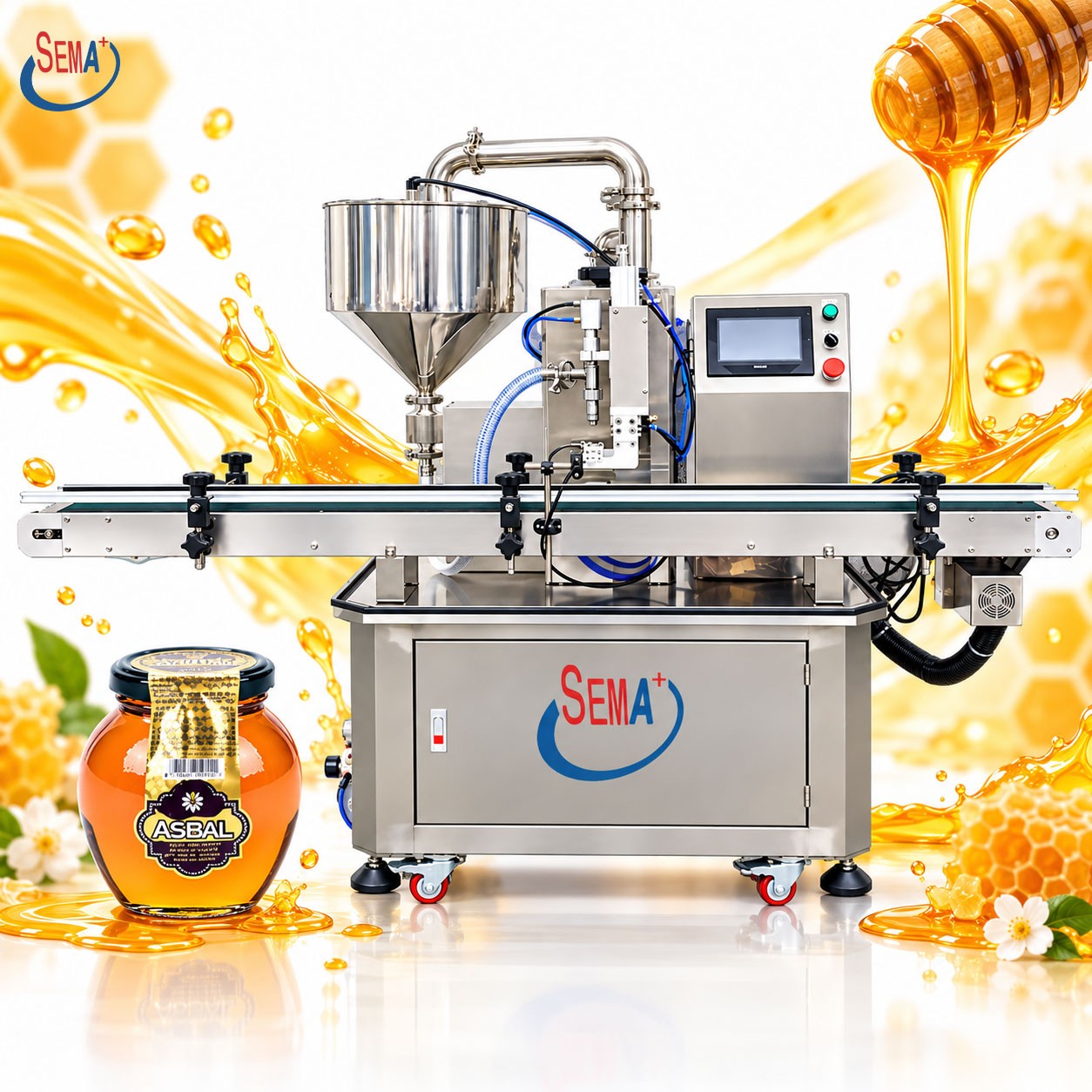 Semi Automatic Bottle Filling Machine for Liquid Products