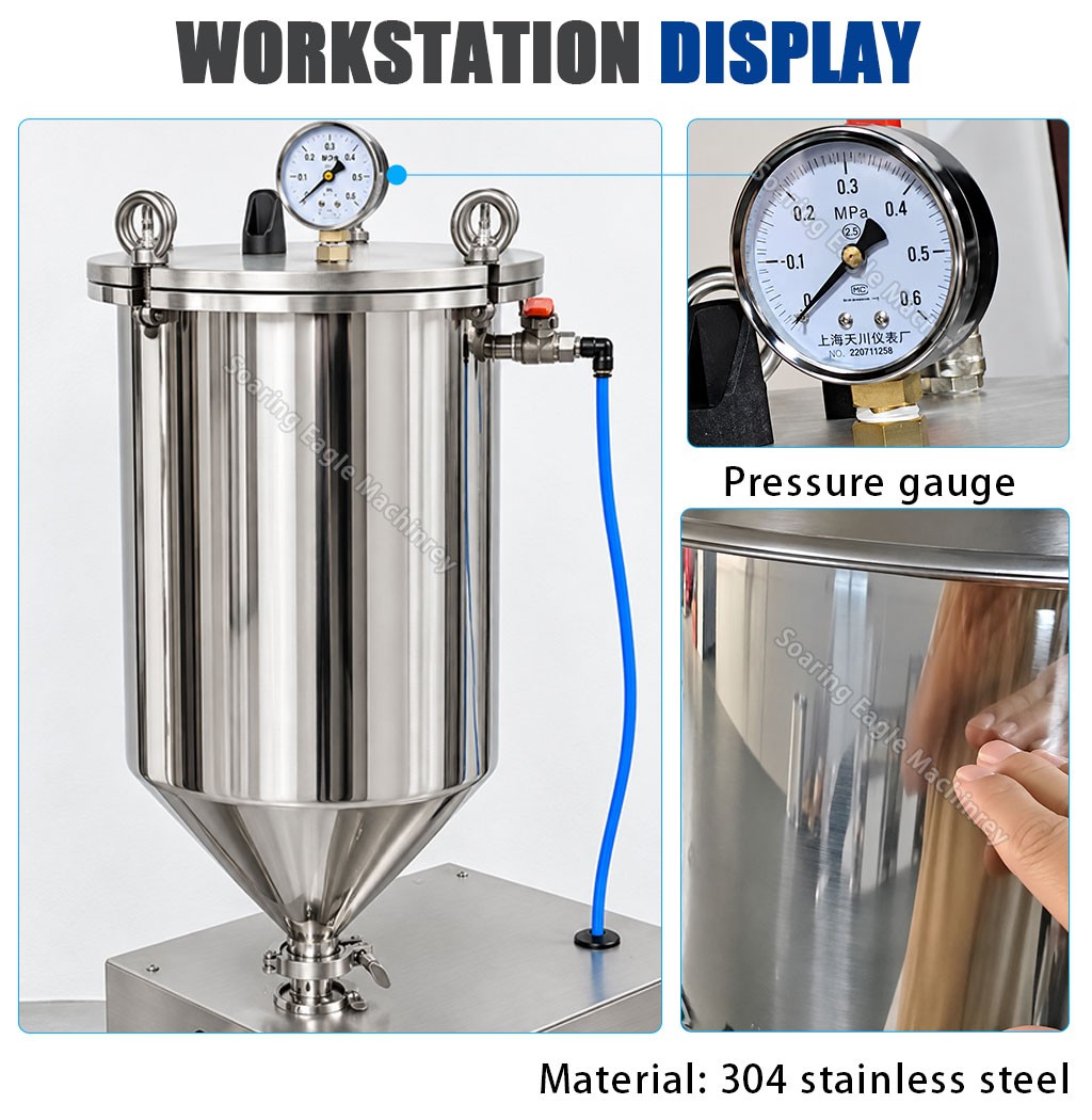 Semi Automatic Bottle and Jar Filling Machine for Edible Oil and Sauce