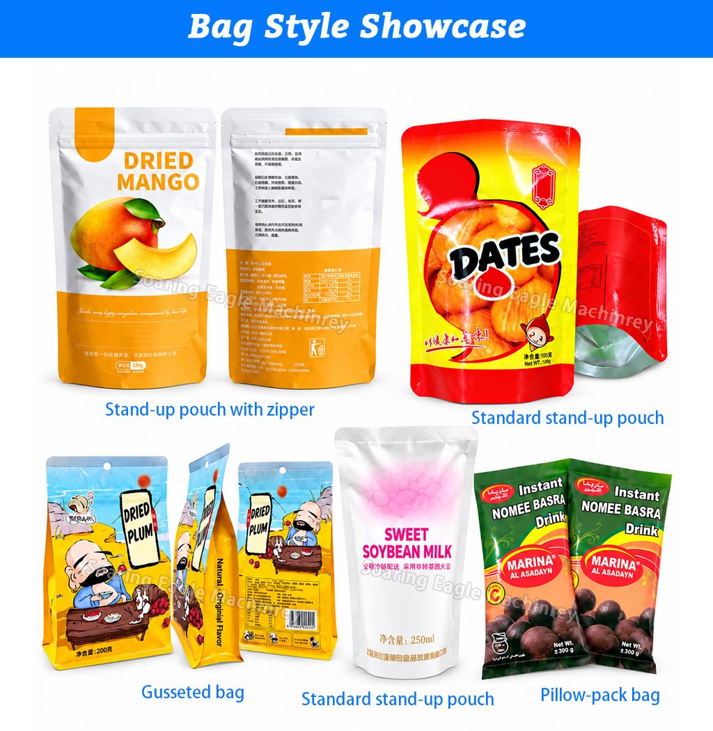 1800 Bags Per Hour Rotary Premade Bag Packing Machine for Fish Balls Nuts and Snacks 1800 Bags Per Hour Rotary Premade Bag Packing Machine for Fish Balls Nuts and Snacks