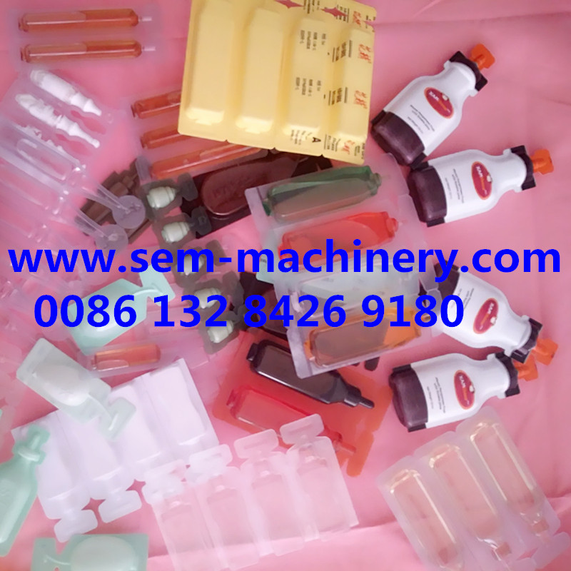 plastic vial forming filling sealing packing machine
