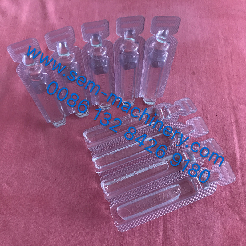 0.5-50ml plastic ampoule liquid packing machine/forming filling cutting machine