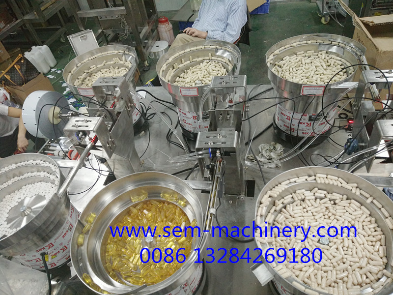 8 Feeder tablet  capsule sachet packing machine