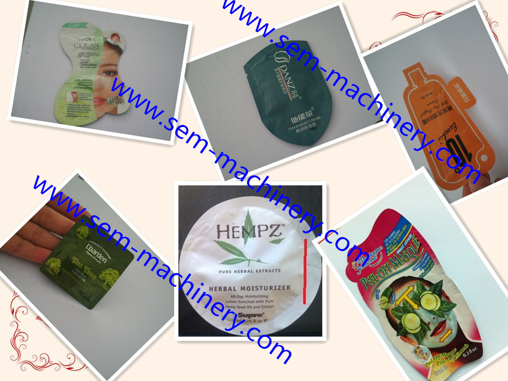 Bottle shape sachet packing machine