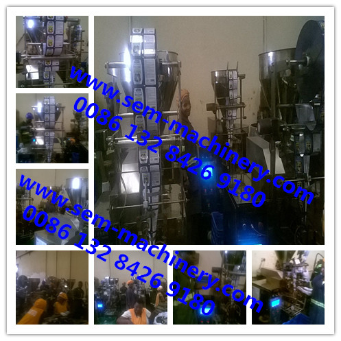 Automatic sachet packing machines running in customer factory