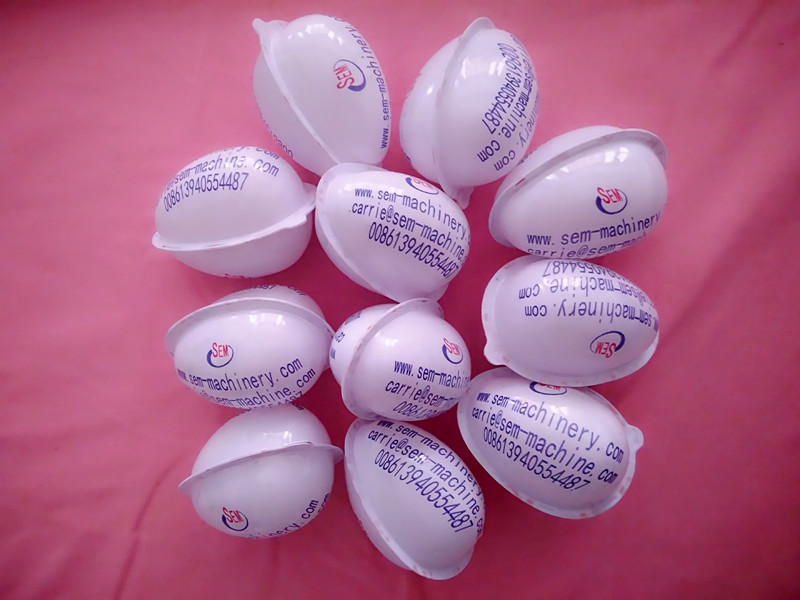Our machine produced kinder joy egg for reference