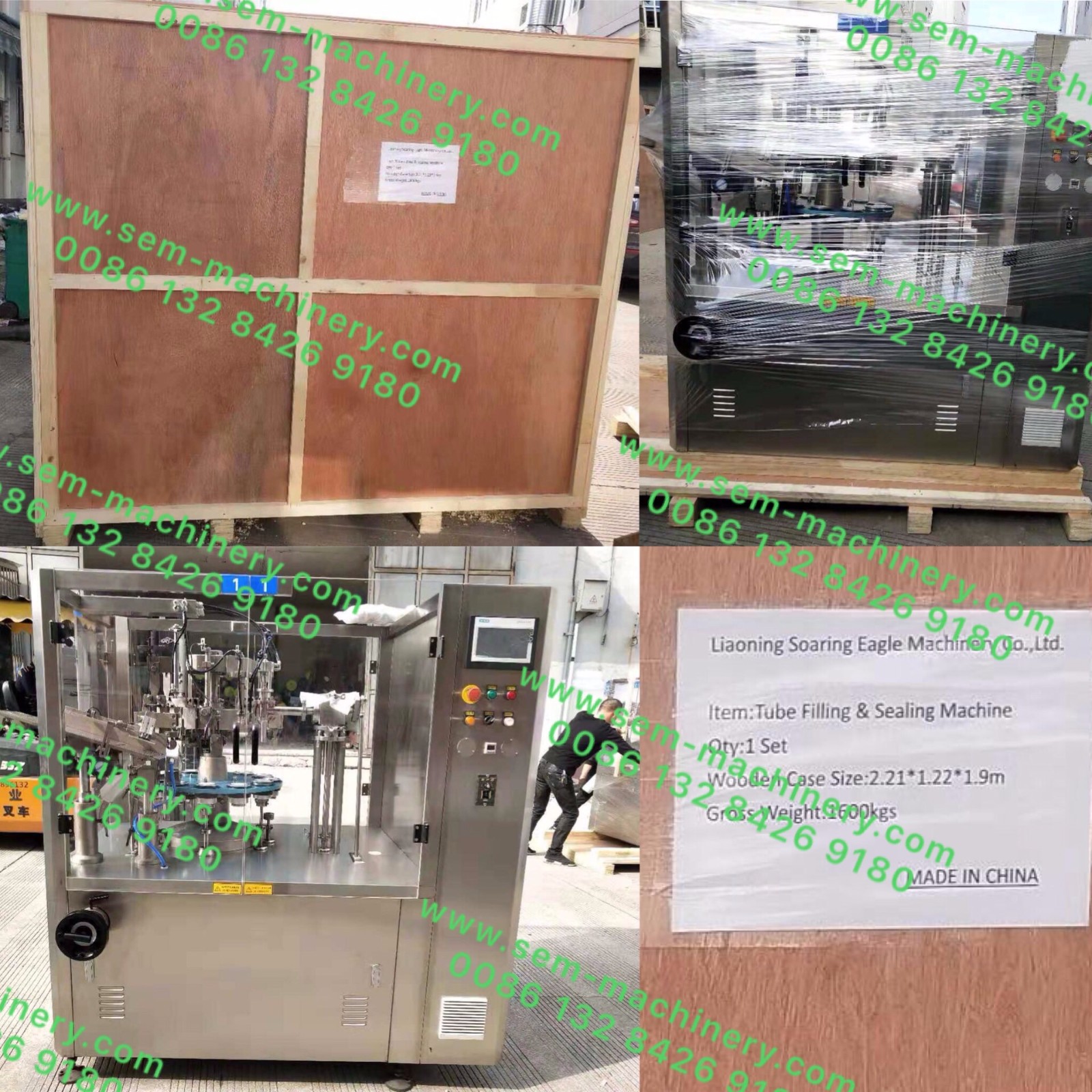 Liquid filling and carton box packing line machines delivered