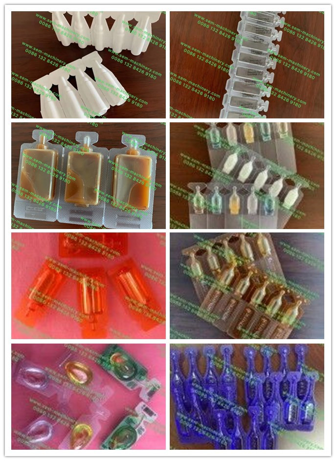 Recent plastic ampoule samples for reference