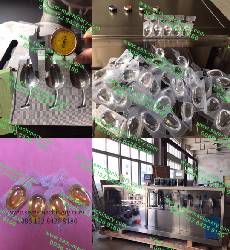 Automatic liquid packing machine for plastic ampoule packing.