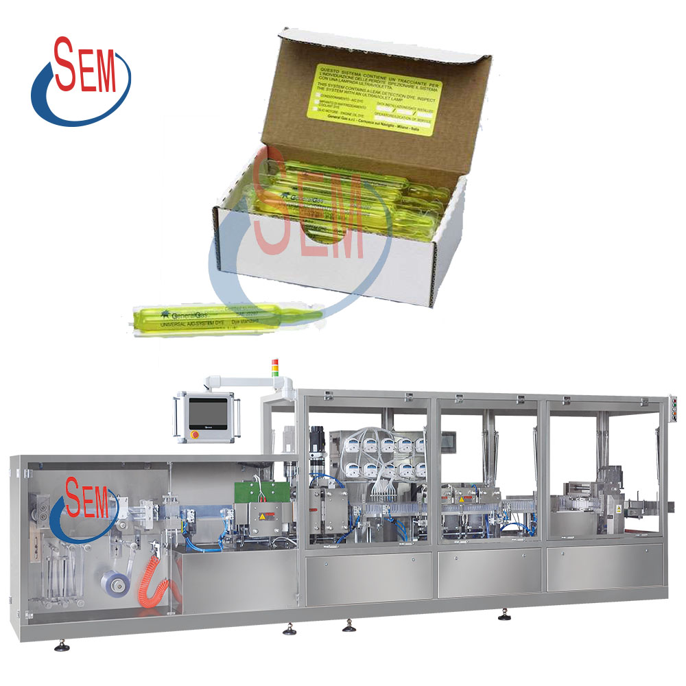 Fully automatic pvc pe plastic ampoule forming oral liquid filling sealing machine