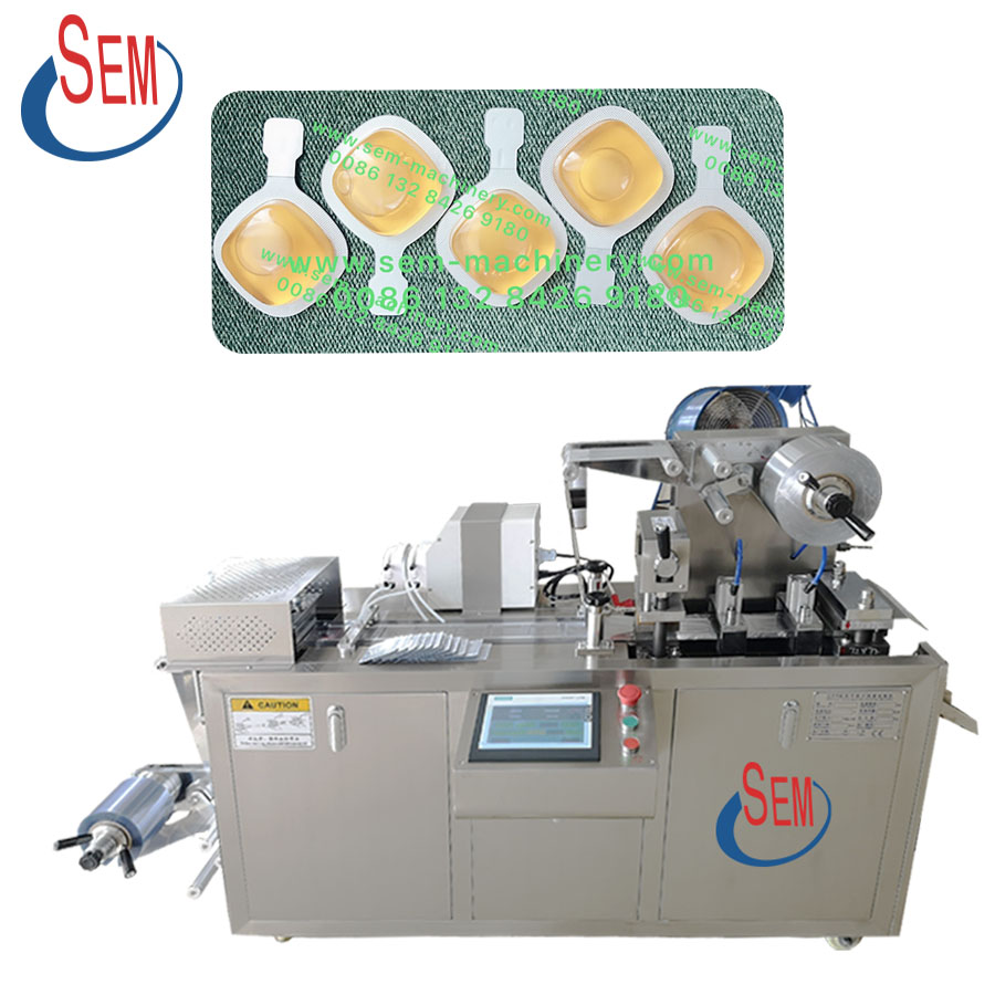 Liquid blister packing machine for chocolate/butter/syrup/jam/honey