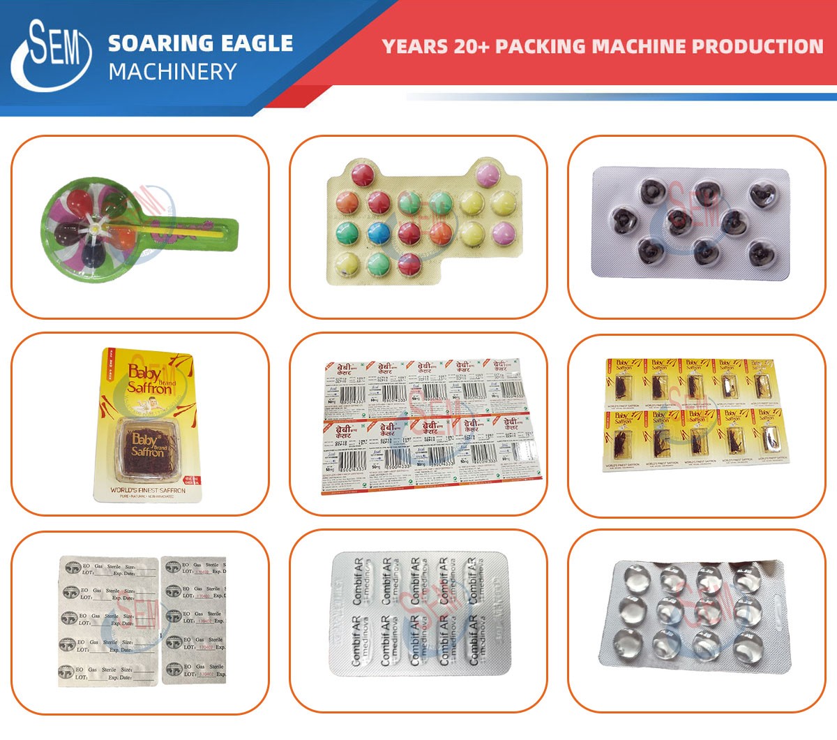 Double aluminum foil film automatic blister packing machine