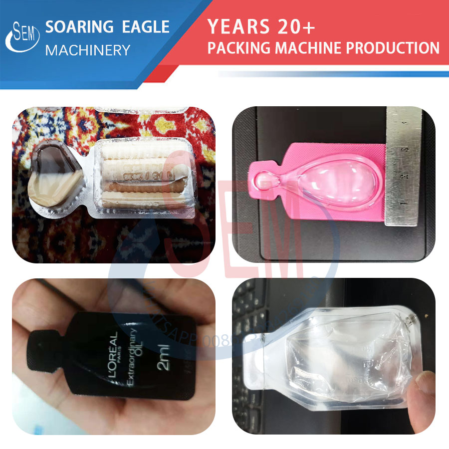 DPP-80 automatic liquid blister packer aluminum foil blister pack butter filling sealing packing machine