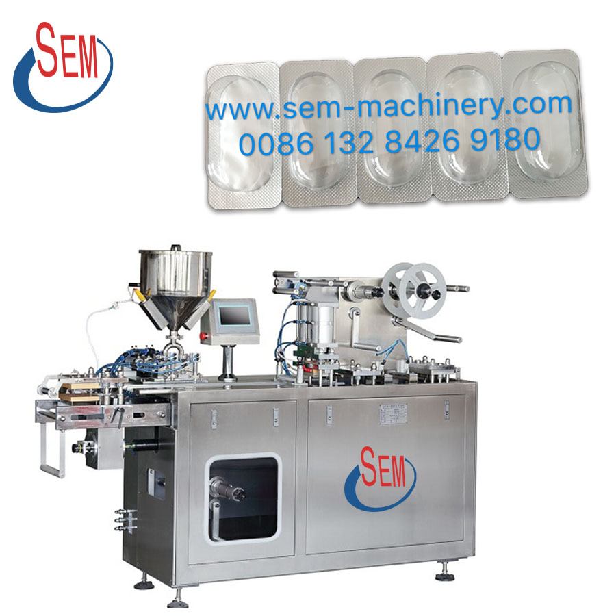 DPP140 Automatic jam honey butter filling mini liquid blister packing machine