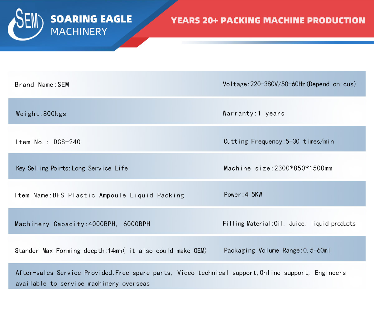 DGS-240  Monodose olive oil forming filling sealing packing machine