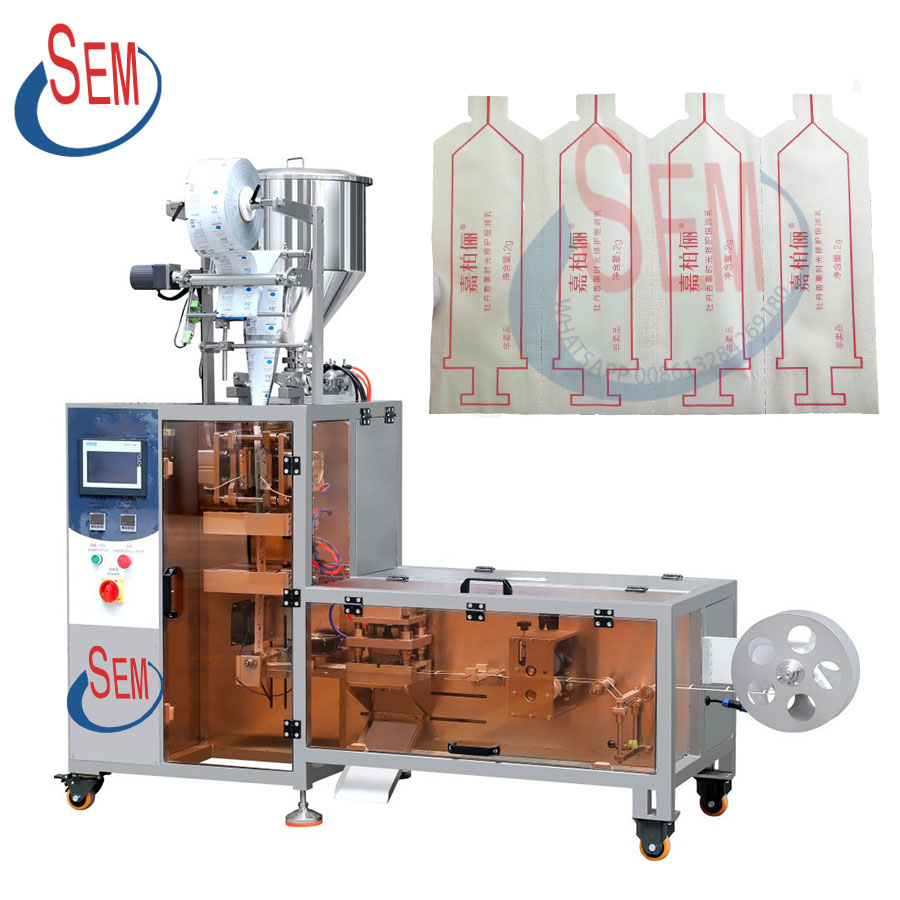 Cosmetic sample cream and shampoo filling packing machine