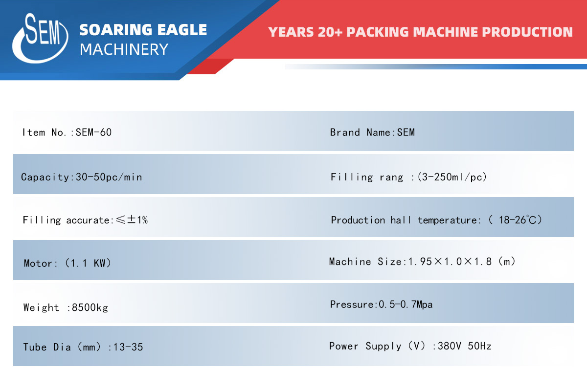 Toothpaste tube filling machine and sealing machine