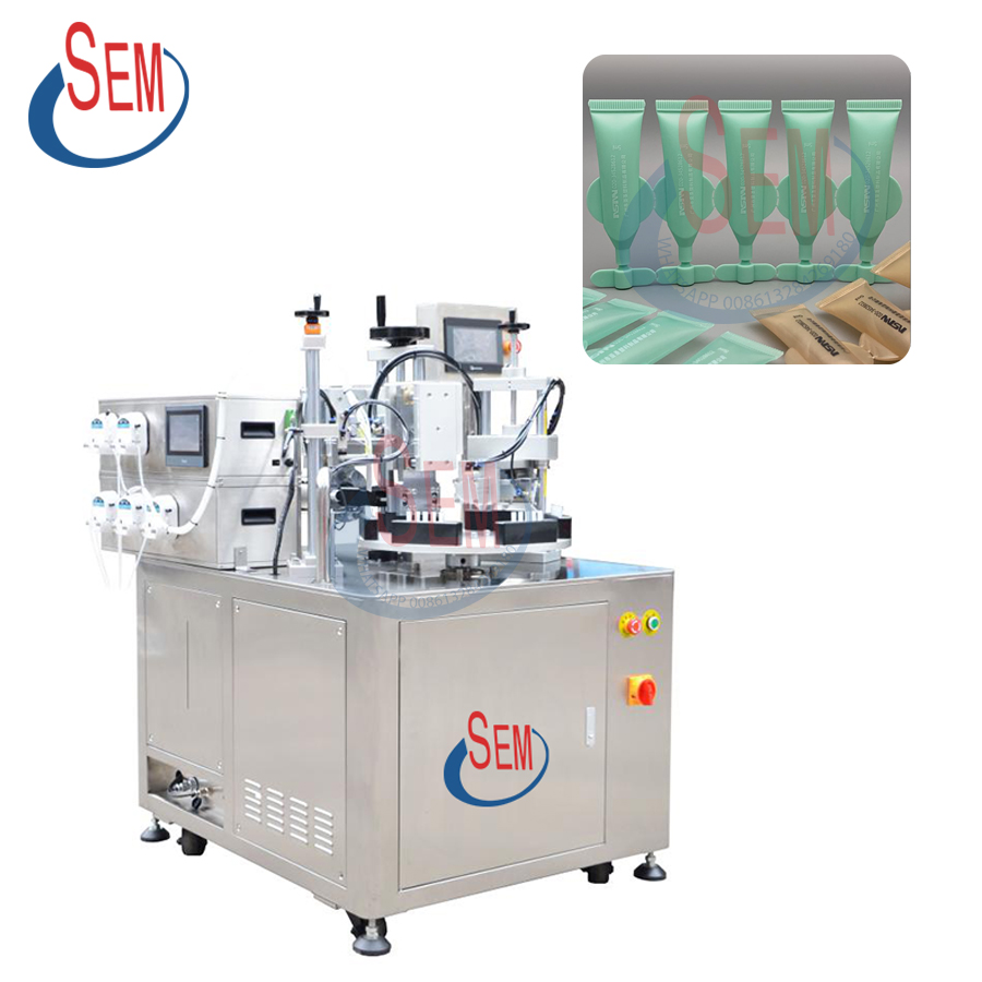 Semi automatic soft cosmetics tube filling sealing machine factory