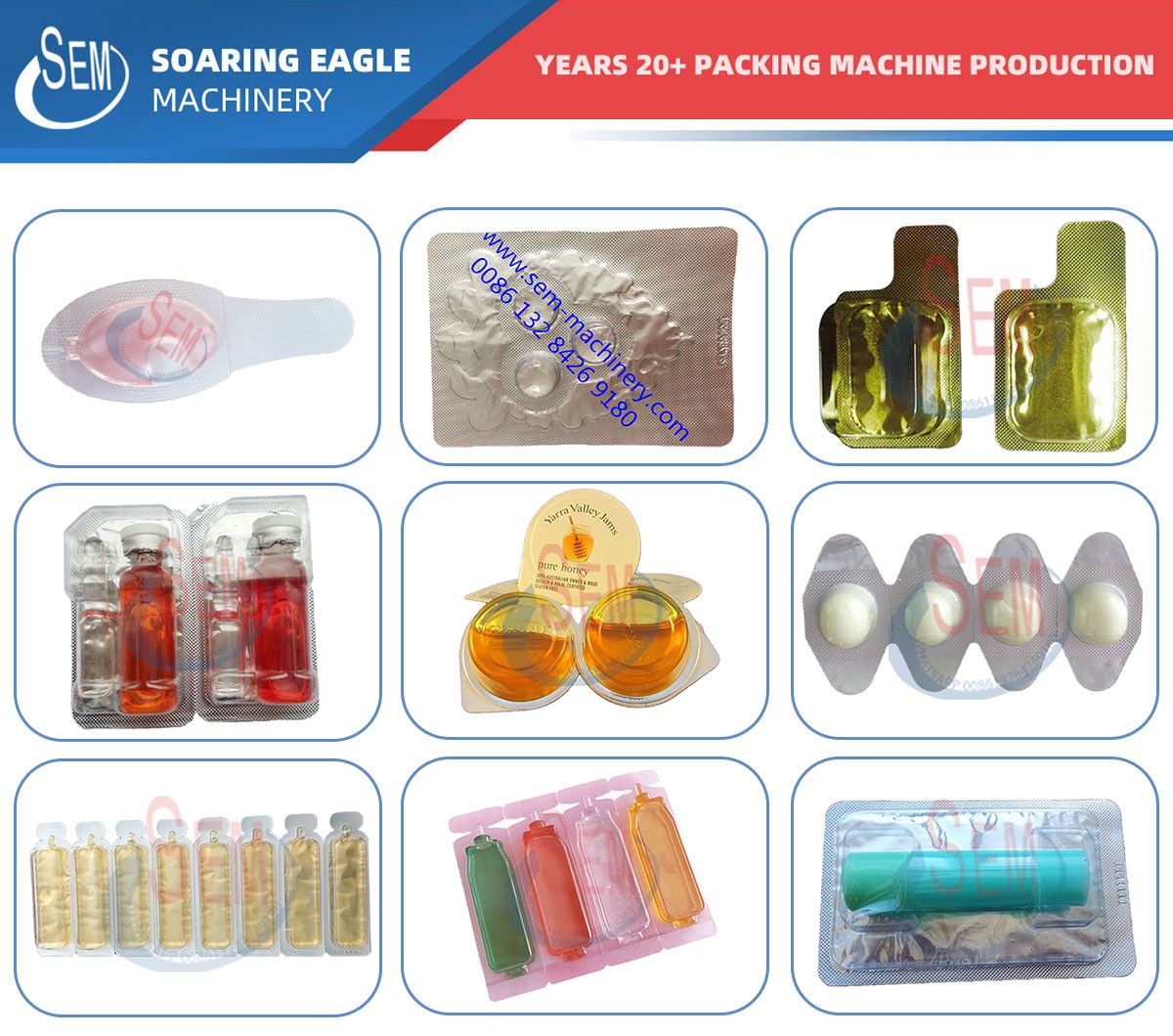 Aluminum plastic 20 grams honey packing blister machine with peristaltic pump