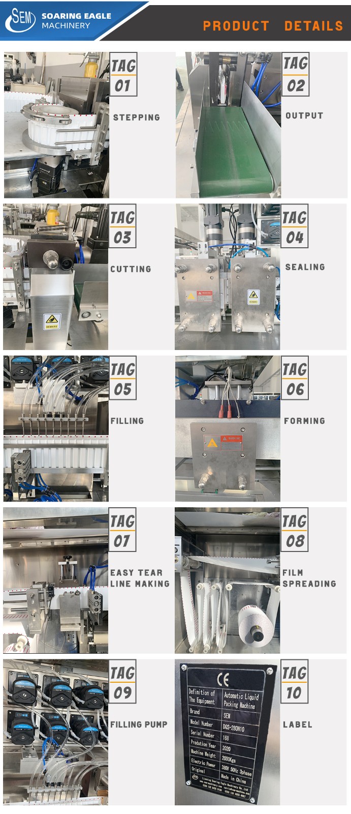 Automatic liquid flakon packing machine for pharma products .