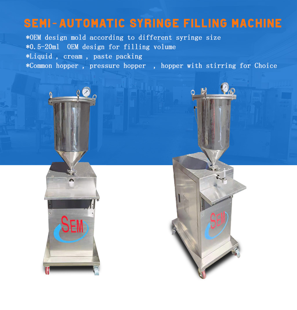 5ml gel past animal products syringe filling machine