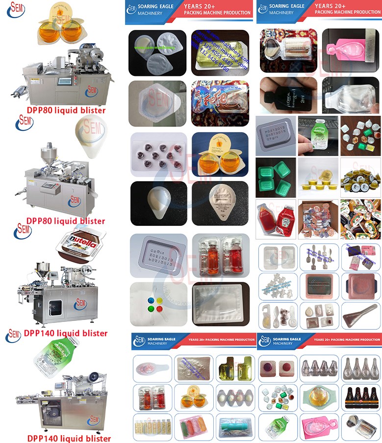 Multifunctional automatic liquid blister packaging machine: