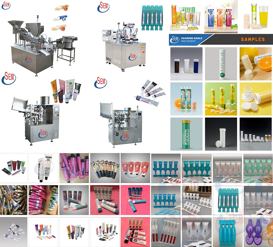 Fully automatic multifunctional filling and packaging tail tube sealing machine