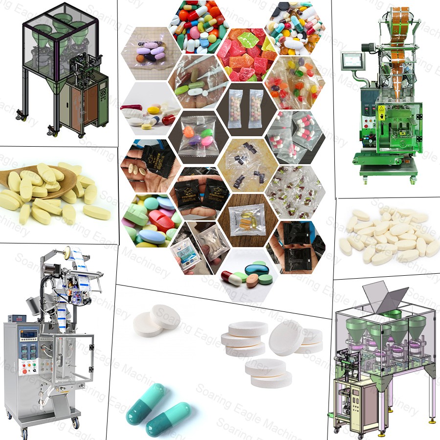 Automatic tablet capsule sachet packaging machine: