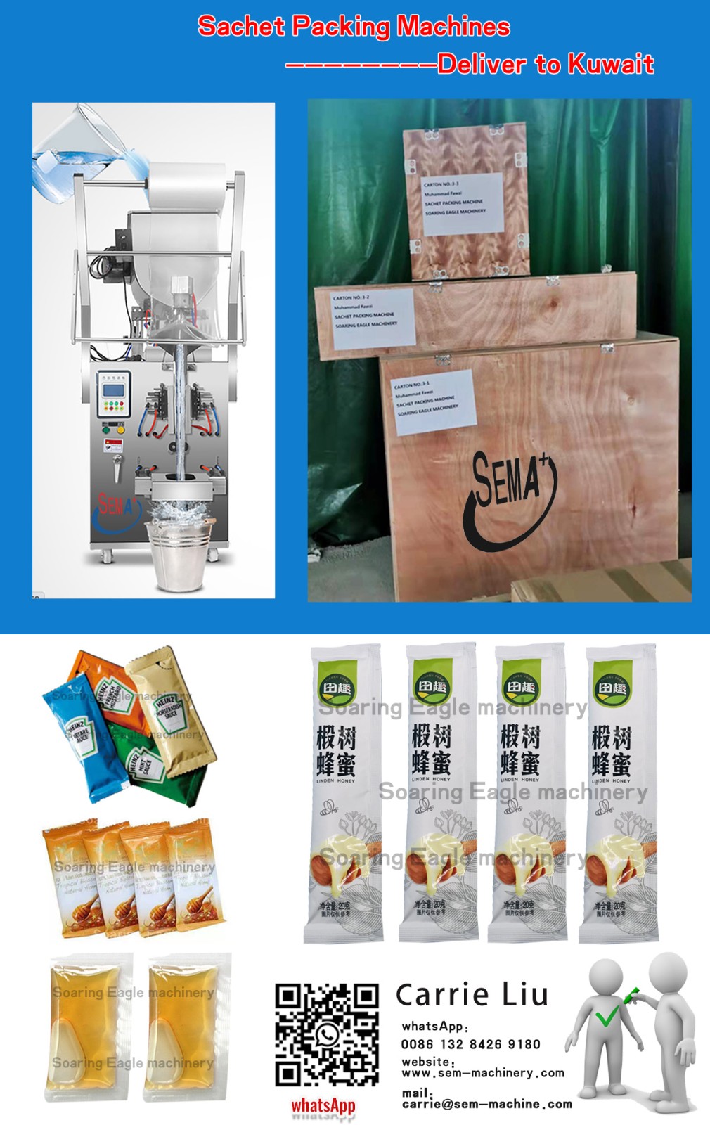 The equipment is a Granule Sachet Packing Machine