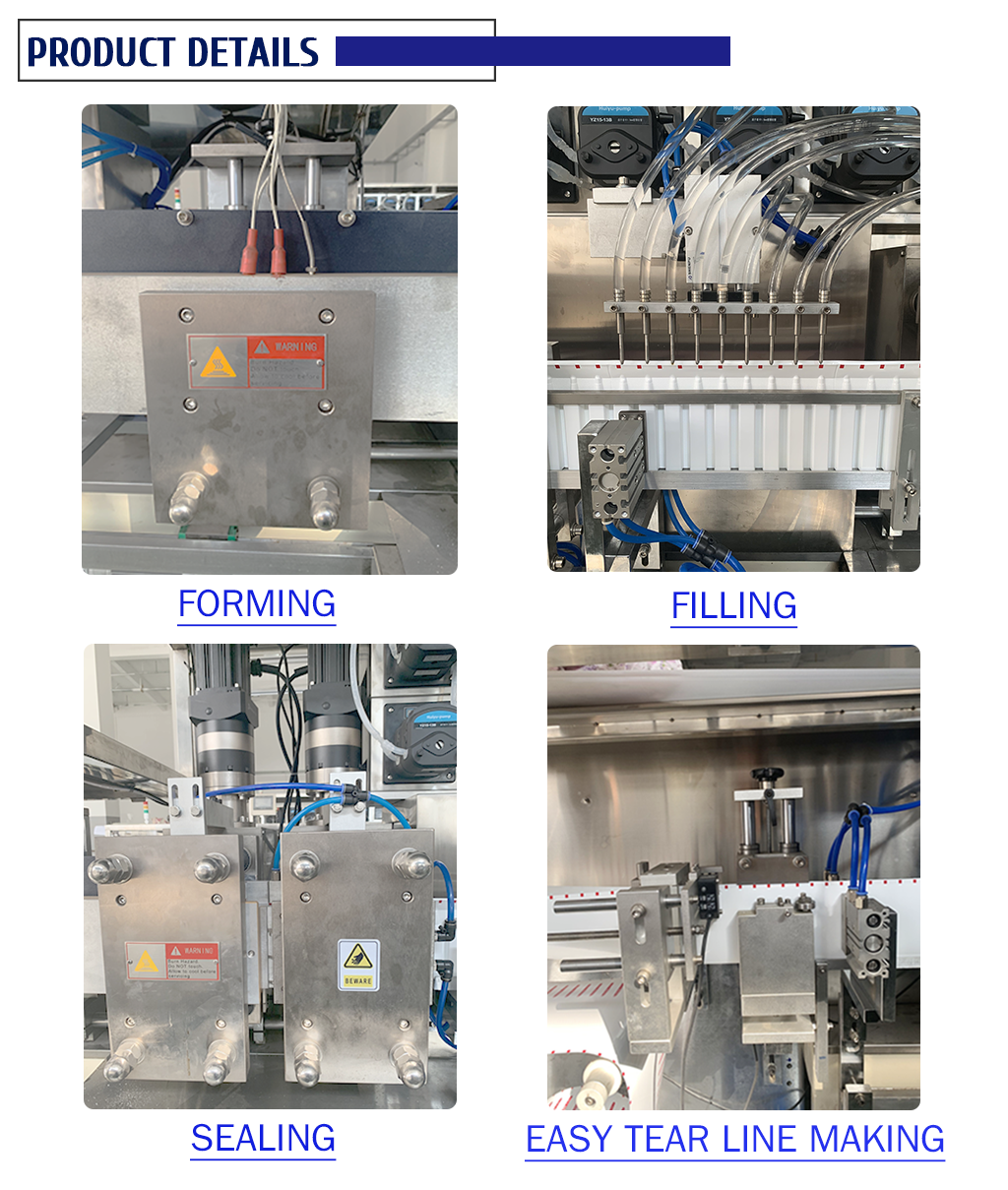 Automatic plastic ampoule bottling blow fill seal machine pharmaceutical Oral liquid filling packing machine