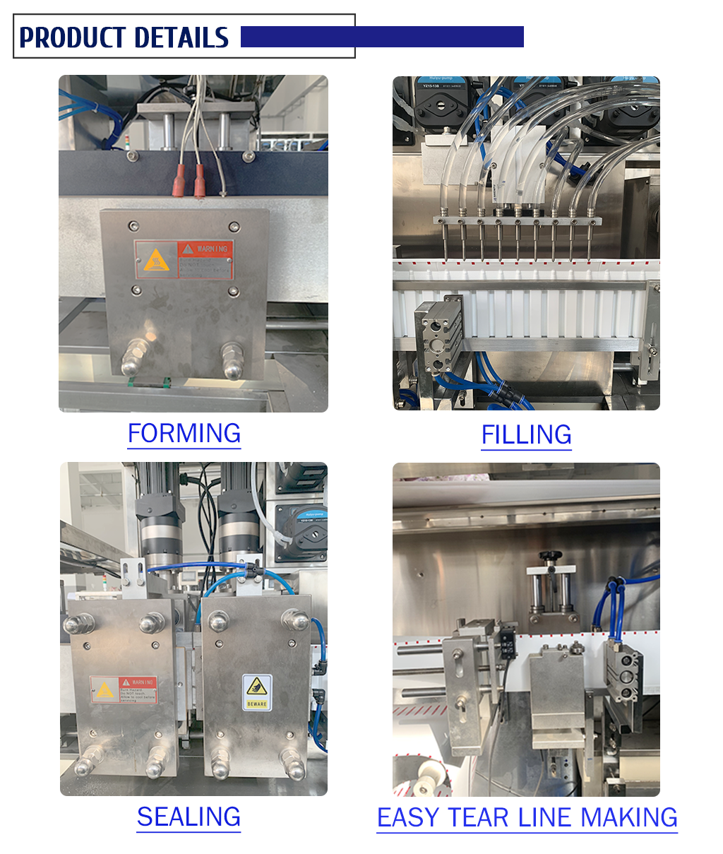 Pesticide Liquid Agricultural Plastic Ampoule Forming Filling Sealing Machine