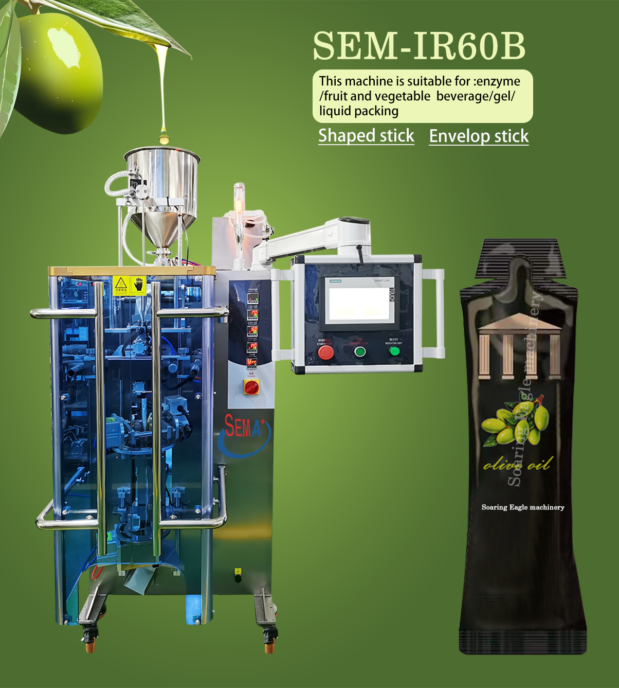 Automatic Olive Oil Liquid Sachet Filling Packaging Machine